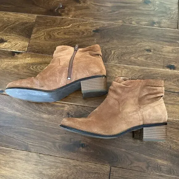 Vionic Kanela Women's Heeled Bootie brown slouchy suede boots 9.5 - Picture 4 of 16